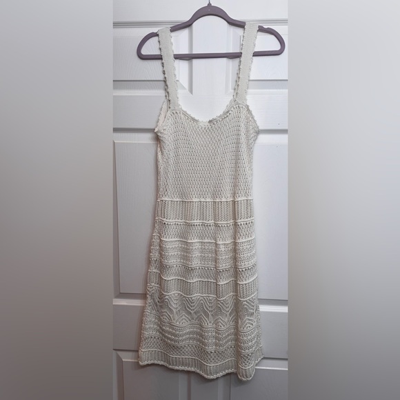 NWT Abercrombie and Fitch Crochet Style Mini Dress Cream
Color XL TALL(44” long) - Picture 7 of 11
